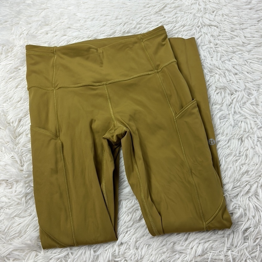 Lululemon Fast and Free Tight II 25" *Non-Reflective Nulux Grape Leaf